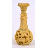 A 19th century Chinese Canton carved ivory seal, decorated to one end with a dragon, length 6cm.