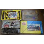 A boxed Hornby clockwork train set and a boxed Hornby Dublo electric train set (2).