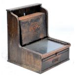 A large early 20th century oak 'The McCaskey Account Register' with tin stacking receipt trays and