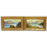 ROLAND STEAD (early 20th century); a pair of watercolours "Head of Buttermere" and "Loweswater",