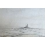 FRANK BRADLEY (1903-1995); a pencil study "Ding Dong Tin Mine, Cornwall", signed,
