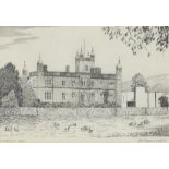 ALFRED WAINWRIGHT (1907-1991); pen and ink "Underley Hall", signed,