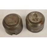 Two rare Matthew Boulton gun steel dies, c.1790, for production of coins.