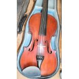 A full size "The Maidstone" violin by John Murdoch & Co", the two-piece back measuring 35.