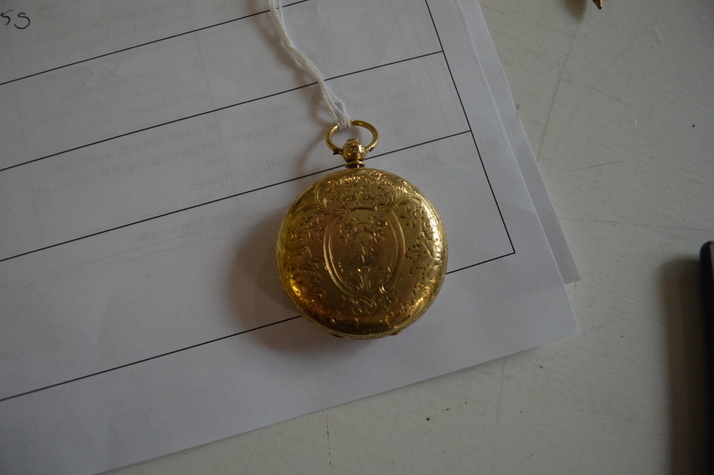 A 19th century 18ct gold cased key wind pocket watch, - Image 2 of 4