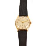 ORIOSA; 18ct yellow gold cased gentleman's manual wind wristwatch,