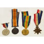 A WWI medal trio to 11617 Corporal H Holt,