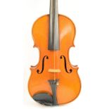 A full size viola with two-piece back, bears label "M Costelli, Paris. Luthier Artistique 1906",