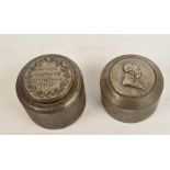 Two rare Matthew Boulton gun steel dies, c.1790, for production of coins.