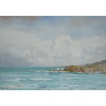 FRANK EGGINTON (1908-1990); watercolour, coastal landscape scene, signed lower left, 26 x 37cm,