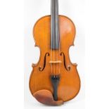 A full size English viola by Robert Hull, with one-piece back, labelled "Robert Hull 1983,