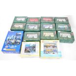 Eleven boxed Peak Horse diecast buses, a Corgi Citybus two coach set and a Stagecoach,