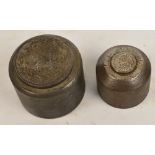 Two rare Matthew Boulton gun steel dies, c.1790, for production of coins.