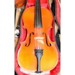 A contemporary German Mittenwald viola, with two-piece back, length of back 39.