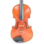 A good contemporary English violin by Colin G Nicholls, with two-piece back,