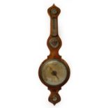 A 19th century five dial wheel barometer for restoration, the main dial inscribed "Hambleton Leek".