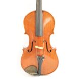 A full size violin with two-piece back, bears label "Franciscus Gobetti Fecit Venetiis",