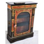 An early 20th century boulle work pier cabinet,