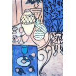 HENRI MATISSE; a print "Interior in Yellow 1946", 67 x 48.5cm, framed and glazed.