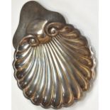 A George V hallmarked silver shell dish, Sheffield 1919, approx weight 2ozt.