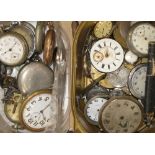 A quantity of pocket and wristwatches, all for parts/spares/repair.