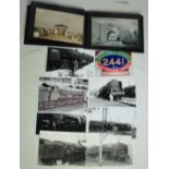 An album containing a quantity of vintage LNWR postcards together with an assortment of original