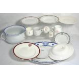 A quantity of pre-nationalisation railway company ceramics to include meat plates, cups,