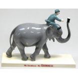 A limited edition Coalport My Goodness My Guinness figurine; "Elephant and Keeper" limited edition