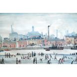 Thirteen assorted prints to include a 19th century view of Prescot,