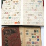 Four albums of various stamps and international postmarks and 2 other empty albums (6).