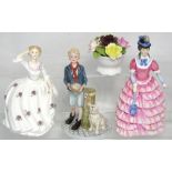 Three Royal Doulton figurines HN2481 'Maureen',