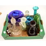 A quantity of decorative glass including art glass, etc.