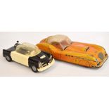 An American Marx friction driven large model of a Falcon car, length 50cm (discoloured),