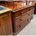 A Victorian chest of two over two drawers.