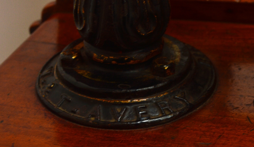 A rare set of Victorian mahogany gentleman club scales, - Image 2 of 4