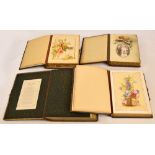 Four late 19th/early 20th century photograph albums, incomplete with family portraits.