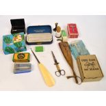 A large quantity of shaving related items including a Rolls razor, a Gillette example, etc,