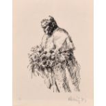 After HAROLD RILEY; a limited edition print of Pope Jean Paul II,