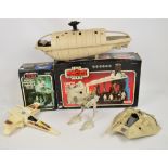 Two boxed Star Wars vehicles, Scout Walker vehicle and Darth Vader's Star Destroyer Action Playset,
