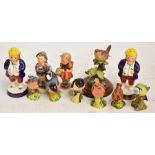 Six Beswick figures of birds, a further figure of a bird by "Country Artists", two Hummel figures of