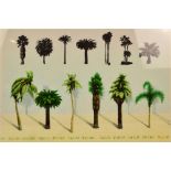 After TERRY WILLOW (born 1948); a limited edition print screen "Palm Trees",