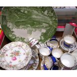 Two part tea services by Paragon "Tree of Kashmir" and Royal Albert Regal series to include