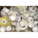 A quantity of ceramics to include part tea services, "Royal Osbourne", "Foley" etc.
