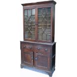 A Victorian mahogany display cabinet,