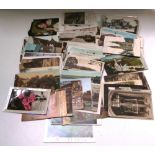 Approximately two hundred 19th and 20th century postcards to include topographical and real