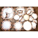 A quantity of Colclough and Gladstone teaware to include side plates, cups, saucers,