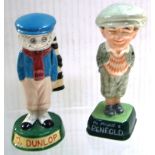Two Royal Doulton figurines; "Penfold Golfer" from the Golfer and Caddy series, MCL1, limited