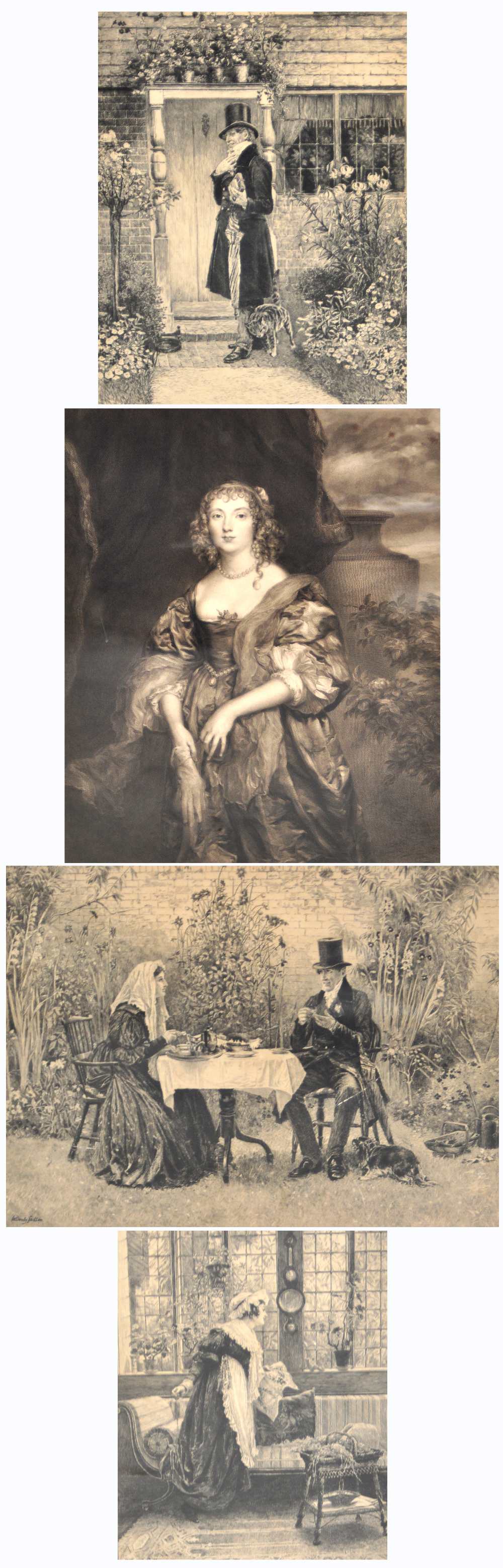 WALTER DENDY SADLER (1854 - 1923); three signed prints, a gentleman caller, - Image 2 of 2
