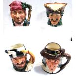 Four Royal Doulton character jugs;