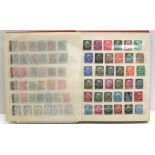 Three albums containing a selection of mainly 20th century postage stamps from Germany,